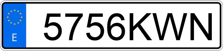 Numer rejestracyjny 5756KWN posiada VOLKSWAGEN CROSSTOURAN