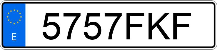 Numer rejestracyjny 5757FKF posiada LANCIA YPSILON