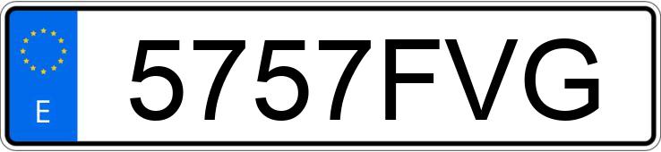 Numer rejestracyjny 5757FVG posiada FIAT PANDA