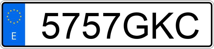 Numer rejestracyjny 5757GKC posiada FORD TRANSIT