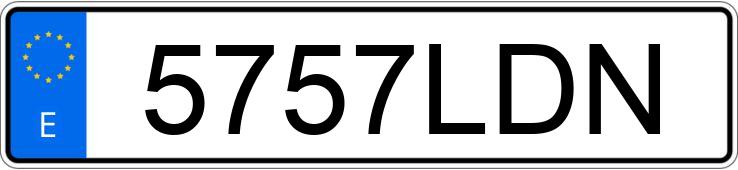 Numer rejestracyjny 5757LDN posiada VOLKSWAGEN TOUAREG Numer rejestracyjny 5757LDN posiada VOLKSWAGEN TOUAREG