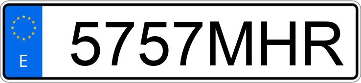 Numer rejestracyjny 5757MHR posiada VOLKSWAGEN CADDY