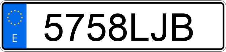 Numer rejestracyjny 5758LJB posiada RENAULT CLIO