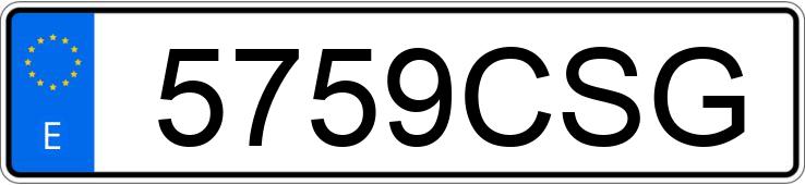 Numer rejestracyjny 5759CSG posiada BMW SERIE 5