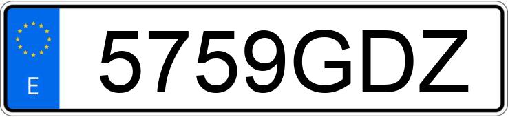 Numer rejestracyjny 5759GDZ posiada FIAT 500 Numer rejestracyjny 5759GDZ posiada FIAT 500