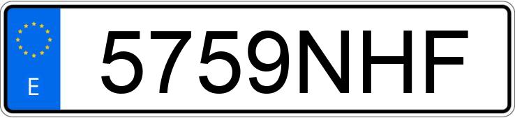 Numer rejestracyjny 5759NHF posiada RENAULT MASTER