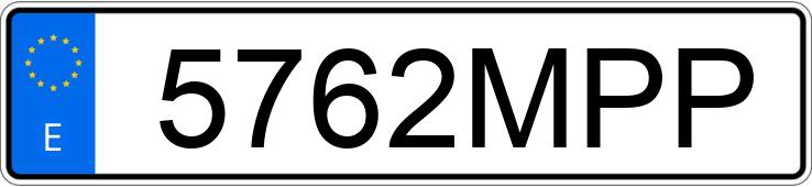 Numer rejestracyjny 5762MPP posiada BMW SERIE 1