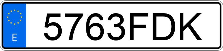 Numer rejestracyjny 5763FDK posiada AUDI Q7