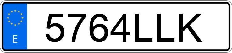 Numer rejestracyjny 5764LLK posiada MERCEDES V (638-639-447)