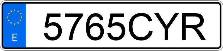 Numer rejestracyjny 5765CYR posiada SEAT IBIZA Numer rejestracyjny 5765CYR posiada SEAT IBIZA