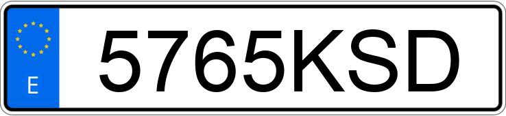 Numer rejestracyjny 5765KSD posiada MERCEDES E (238)
