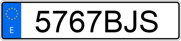 Numer rejestracyjny 5767BJS posiada AUDI A4