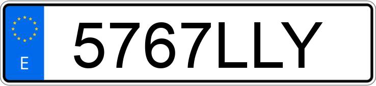 Numer rejestracyjny 5767LLY posiada VOLKSWAGEN T-ROC
