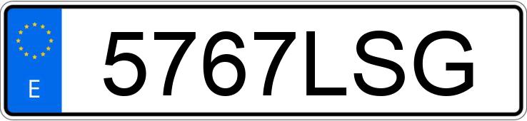 Numer rejestracyjny 5767LSG posiada VOLKSWAGEN PHAETON