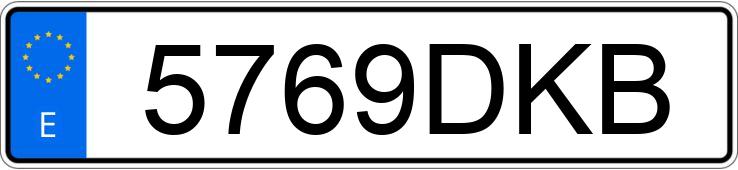 Numer rejestracyjny 5769DKB posiada SMART FORFOUR