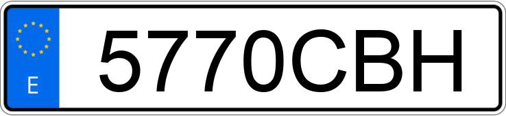 Numer rejestracyjny 5770CBH posiada MERCEDES A (168-169)