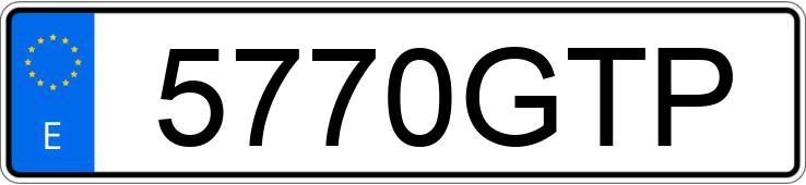 Numer rejestracyjny 5770GTP posiada RENAULT SCENIC