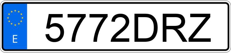 Numer rejestracyjny 5772DRZ posiada SEAT LEON