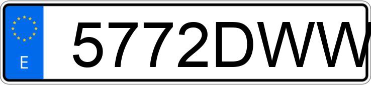 Numer rejestracyjny 5772DWW posiada RENAULT KANGOO