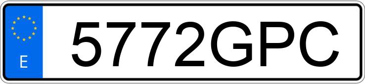 Numer rejestracyjny 5772GPC posiada BMW SERIE 3