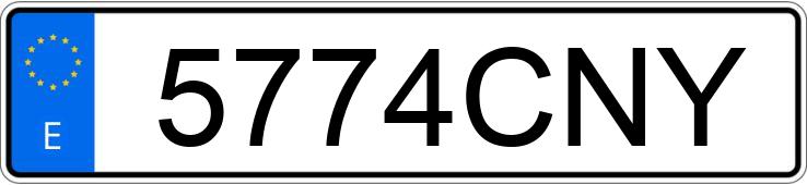 Numer rejestracyjny 5774CNY posiada BMW SERIE 3