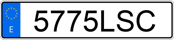 Numer rejestracyjny 5775LSC posiada RENAULT KANGOO