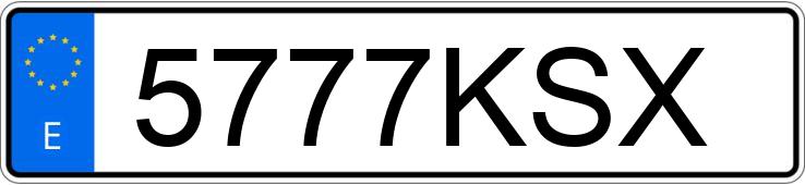 Numer rejestracyjny 5777KSX posiada AUDI A5