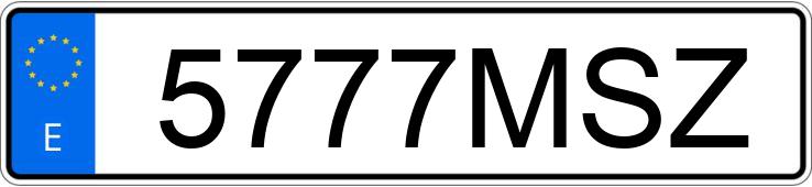 Numer rejestracyjny 5777MSZ posiada BMW SERIE 3 G20 320IA M SPORT PRO