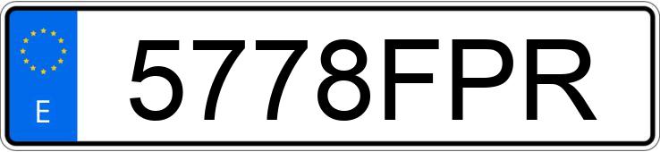 Numer rejestracyjny 5778FPR posiada NISSAN ATLEON