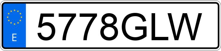 Numer rejestracyjny 5778GLW posiada VOLKSWAGEN PASSAT