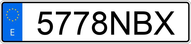 Numer rejestracyjny 5778NBX posiada MERCEDES EQE (295)