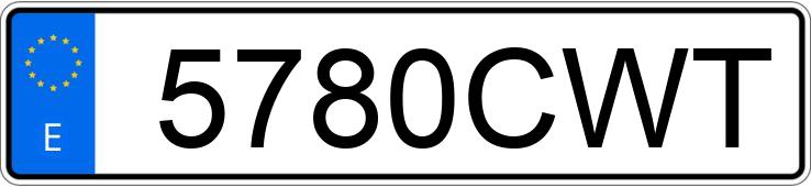 Numer rejestracyjny 5780CWT posiada HONDA CIVIC