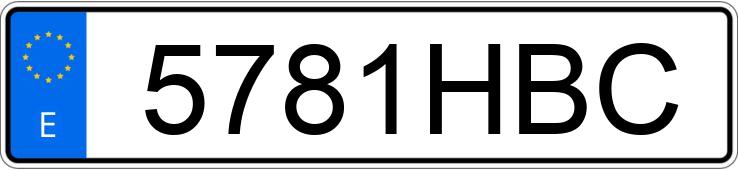 Numer rejestracyjny 5781HBC posiada ALFA ROMEO GIULIETTA