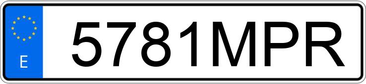 Numer rejestracyjny 5781MPR posiada HYUNDAI KONA