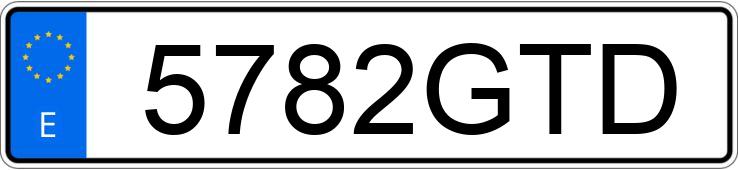 Numer rejestracyjny 5782GTD posiada PEUGEOT 207