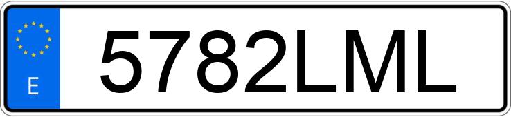 Numer rejestracyjny 5782LML posiada LAND ROVER RANGE ROVER EVOQUE