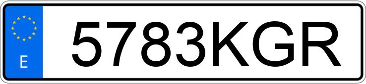 Numer rejestracyjny 5783KGR posiada BMW SERIE 3
