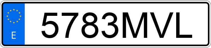 Numer rejestracyjny 5783MVL posiada PORSCHE MACAN