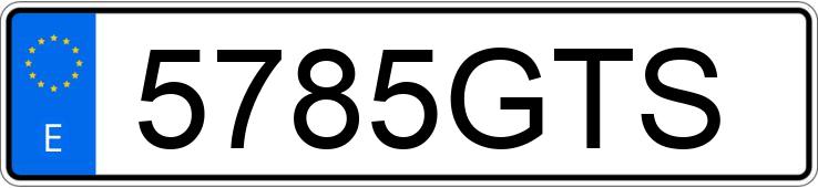 Numer rejestracyjny 5785GTS posiada SEAT ALTEA Numer rejestracyjny 5785GTS posiada SEAT ALTEA