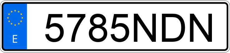 Numer rejestracyjny 5785NDN posiada FORD CAPRI