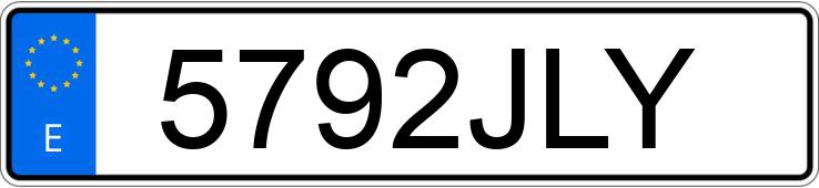 Numer rejestracyjny 5792JLY posiada OPEL INSIGNIA