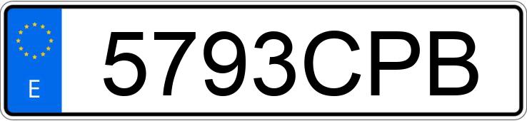 Numer rejestracyjny 5793CPB posiada CITROEN C2