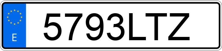 Numer rejestracyjny 5793LTZ posiada MERCEDES ACTROS