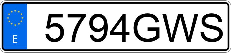 Numer rejestracyjny 5794GWS posiada FORD FIESTA Numer rejestracyjny 5794GWS posiada FORD FIESTA