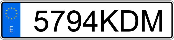 Numer rejestracyjny 5794KDM posiada VOLKSWAGEN TIGUAN