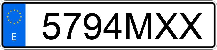 Numer rejestracyjny 5794MXX posiada RENAULT KANGOO Numer rejestracyjny 5794MXX posiada RENAULT KANGOO