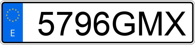 Numer rejestracyjny 5796GMX posiada BMW SERIE 3
