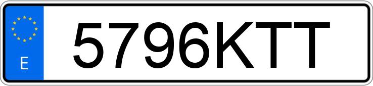 Numer rejestracyjny 5796KTT posiada MASERATI GHIBLI