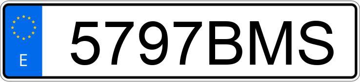 Numer rejestracyjny 5797BMS posiada SEAT TOLEDO Numer rejestracyjny 5797BMS posiada SEAT TOLEDO