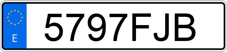 Numer rejestracyjny 5797FJB posiada BMW SERIE 3